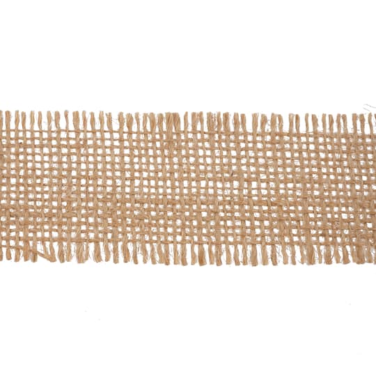 1.5'' x 3yd. Fringe Burlap Ribbon by Celebrate It®